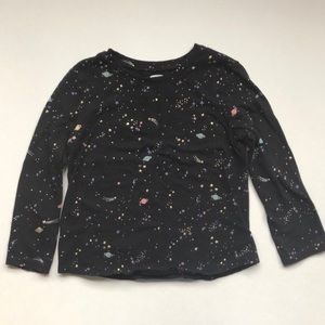 Cute Old Navy Girls Outer Space Long sleeve Tee